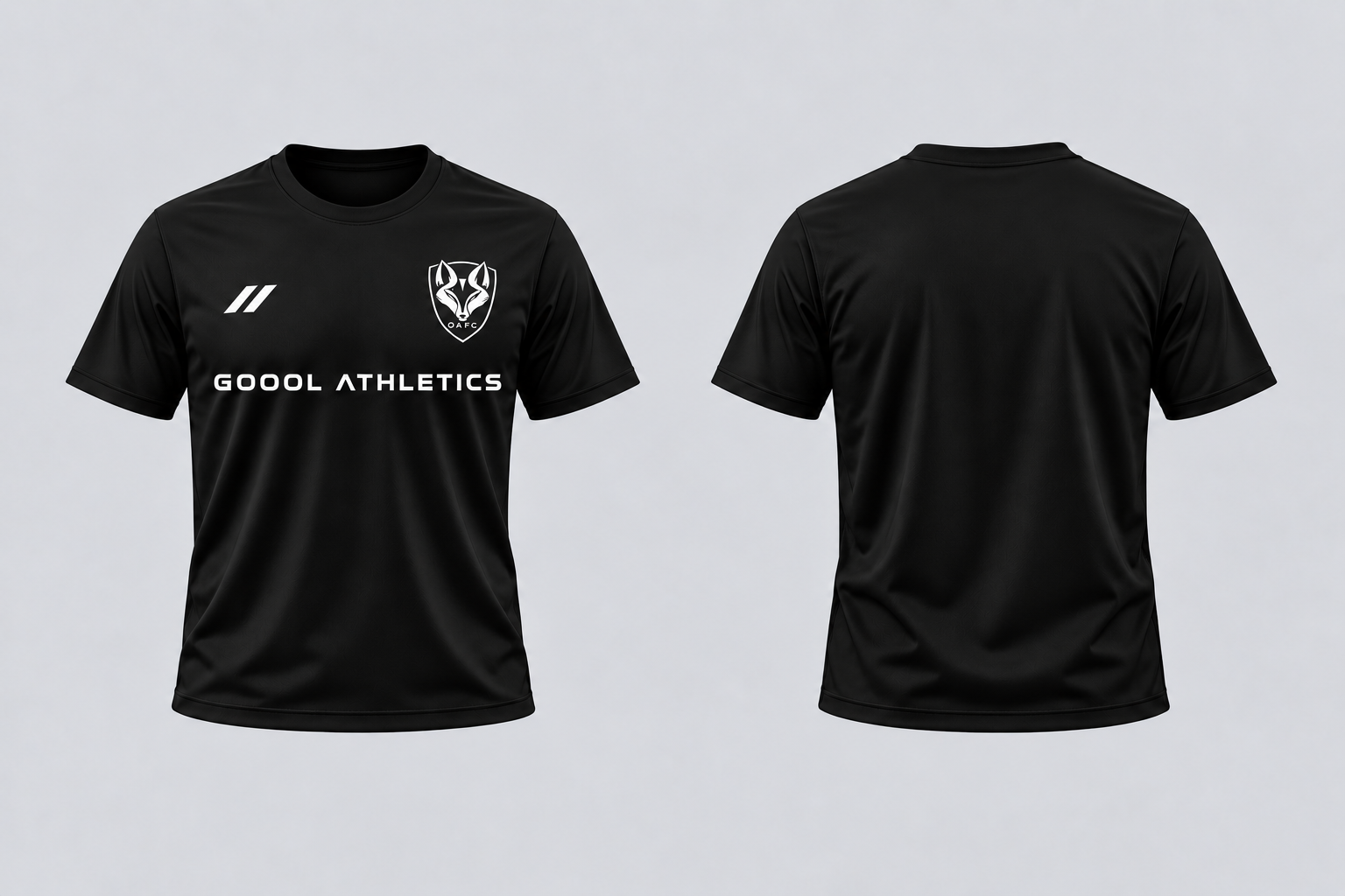 Futuristic GOOOL ATHLETICS lettering